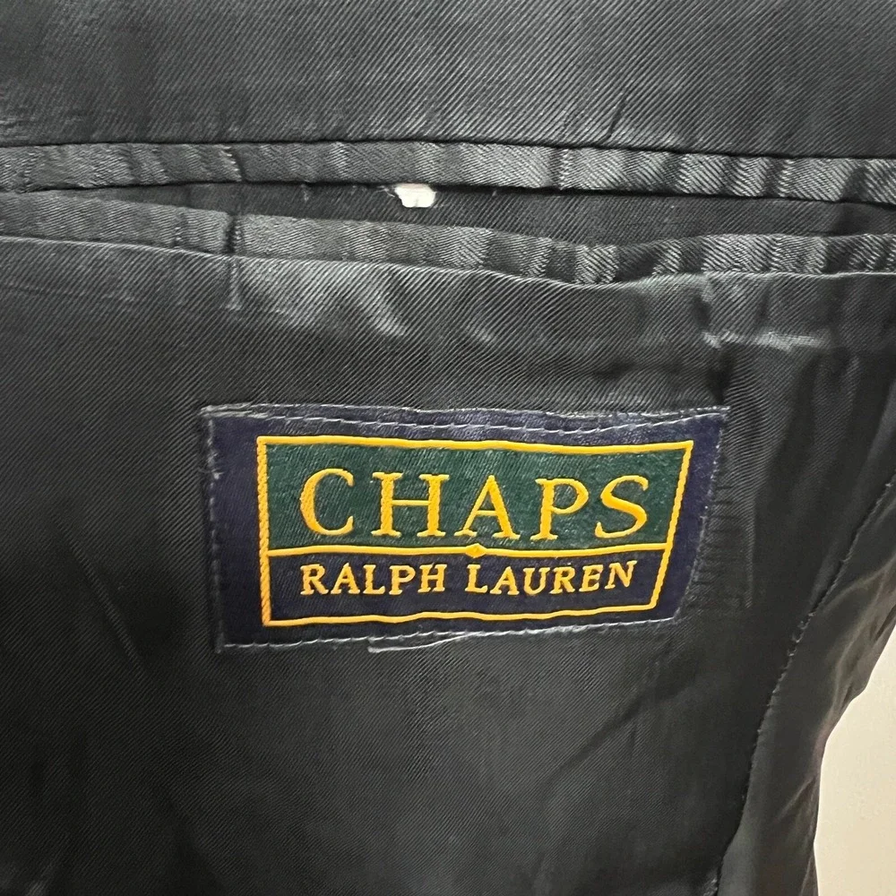 Vintage Ralph Lauren Chaps Herringbone Tweed‎ Blazer Mens 42 Woven in Canada